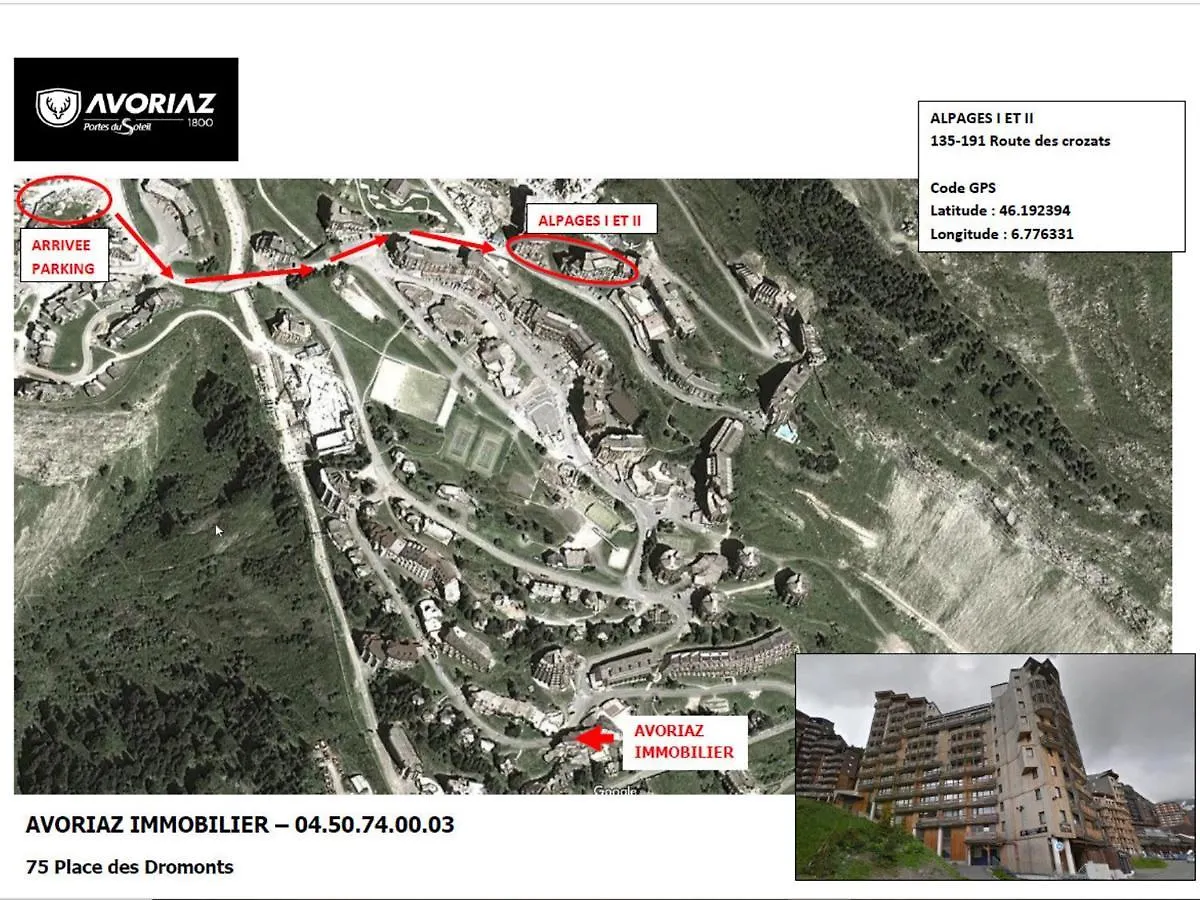 מורזין Avoriaz : Confortable 2 Pieces, 6 Pers., Wifi, Casier A Skis - Fr-1-633-49
